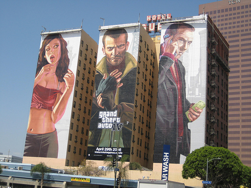 Mural GTA V w Los Angeles