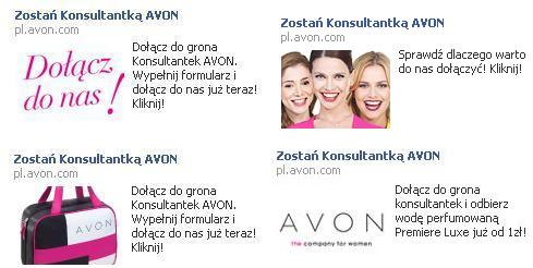 Reklamy Avon na Facebooku