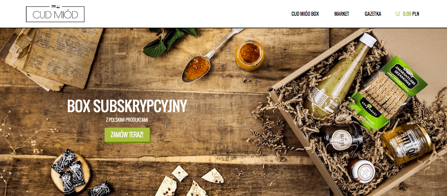 Główna strona sklepu Cud miód box