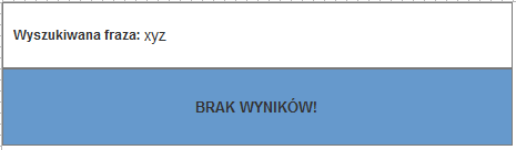 Brak informacji dla użytkownika jak może rozwiązać problem na stronie