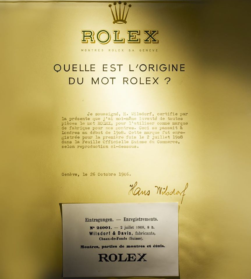 Utworzenie nazwy Rolex