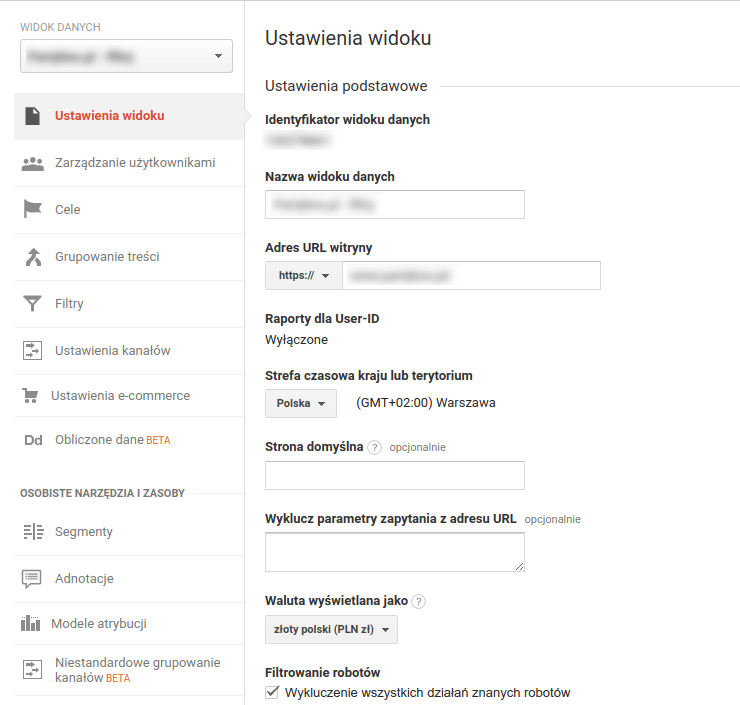 blokowanie botów - Audyt Google Analytics