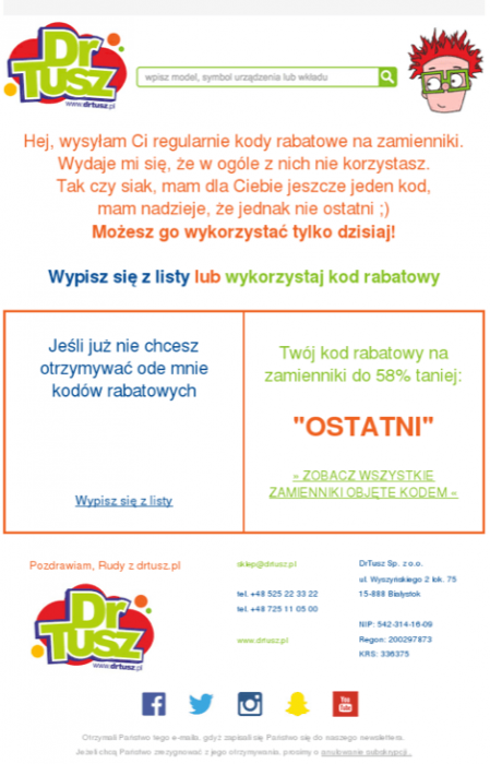 Autoresponder przykład - 5 rzeczy, które e-mail marketing zrobi dla Twojego e-commerce