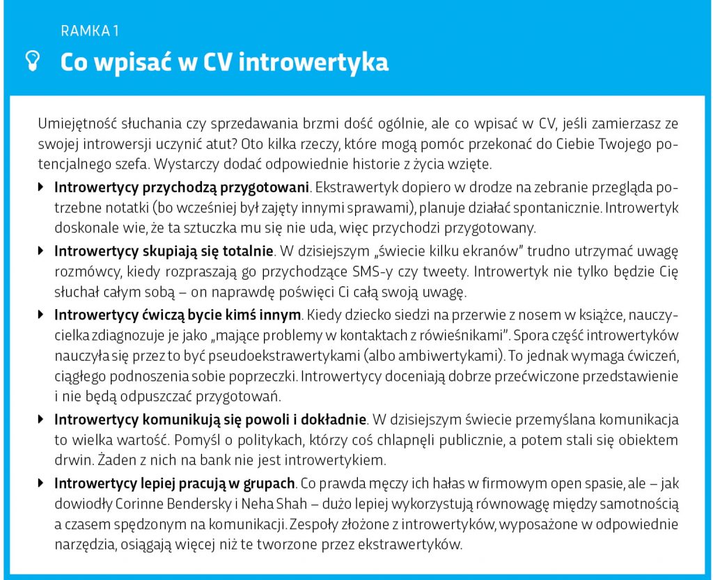 Punkty, co wpisać w CV introwertyka