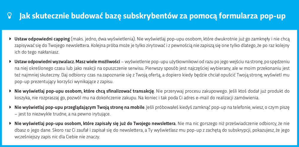 Jak skutecznie budować bazę subskrybentów za pomocą formularza pop-up