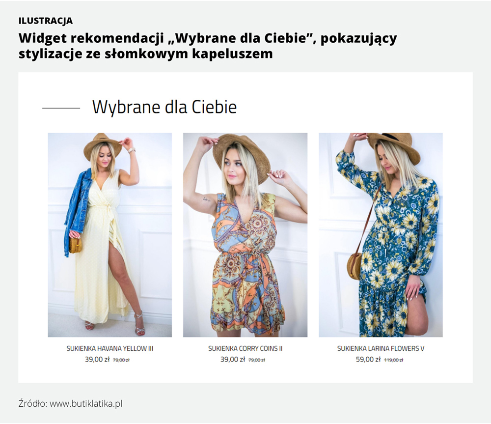 Widget rekomendacji: Wybrane dla Ciebie