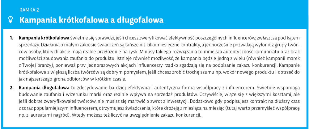 Jak przeprowadzić kampanię z influencerem krótko- i długofalową