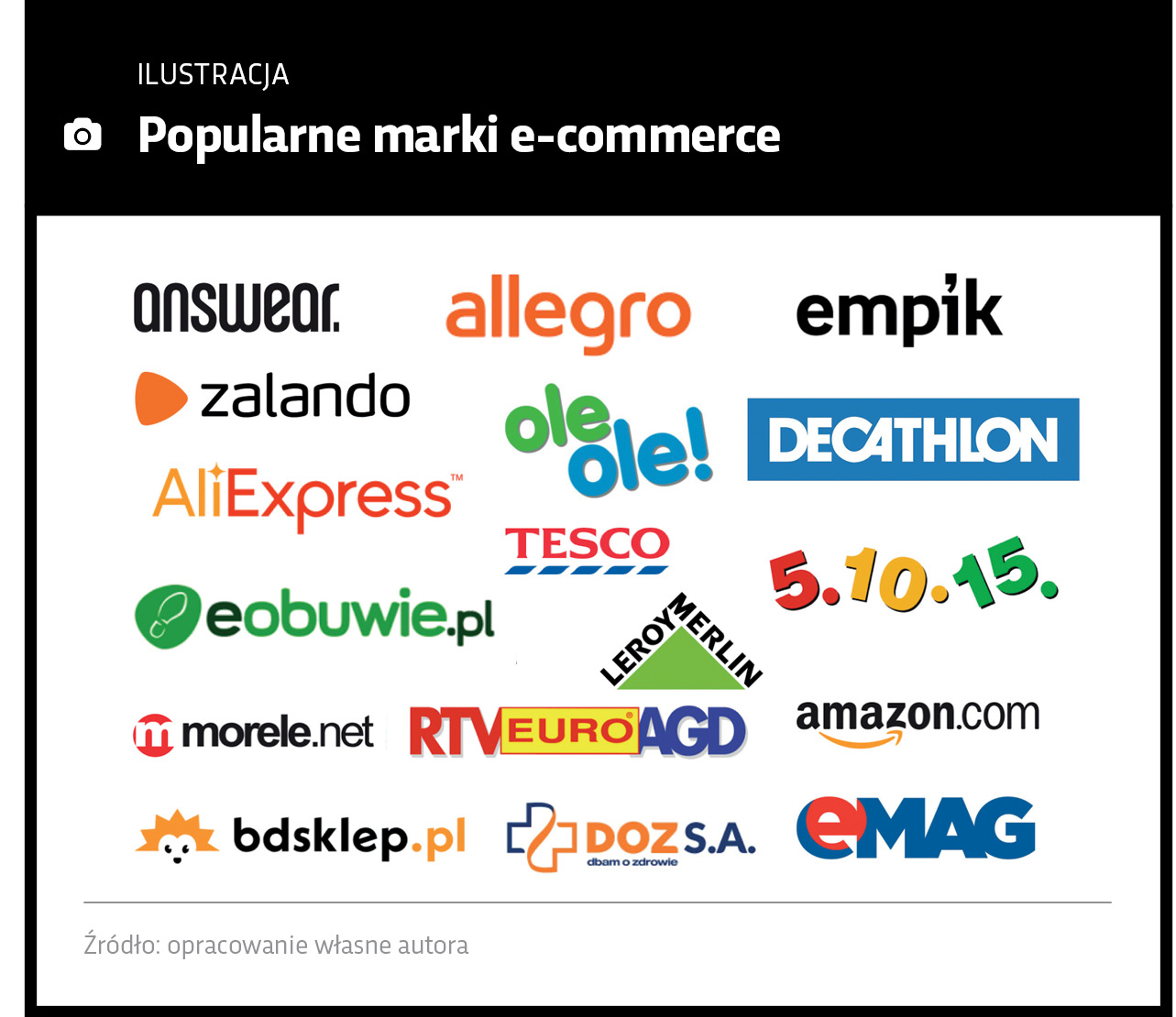 Popularne marki e-commerce