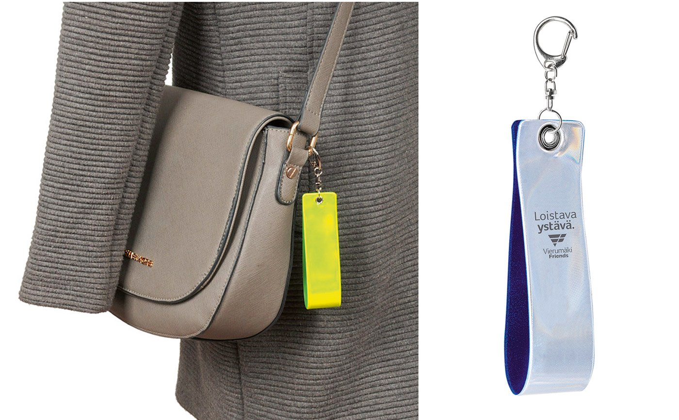 Loop strap – odblaskowy brelok do torby.