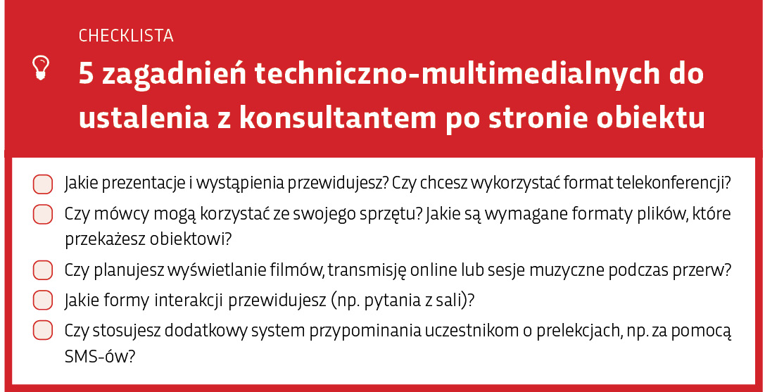 5 zagadnień techniczno-multimedialnych do ustalenia z konsultantem