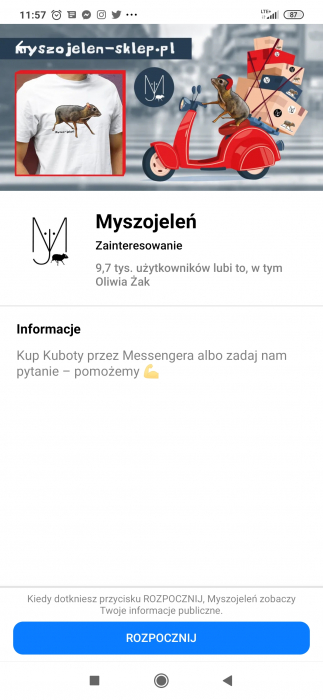 czatbot w messengerze