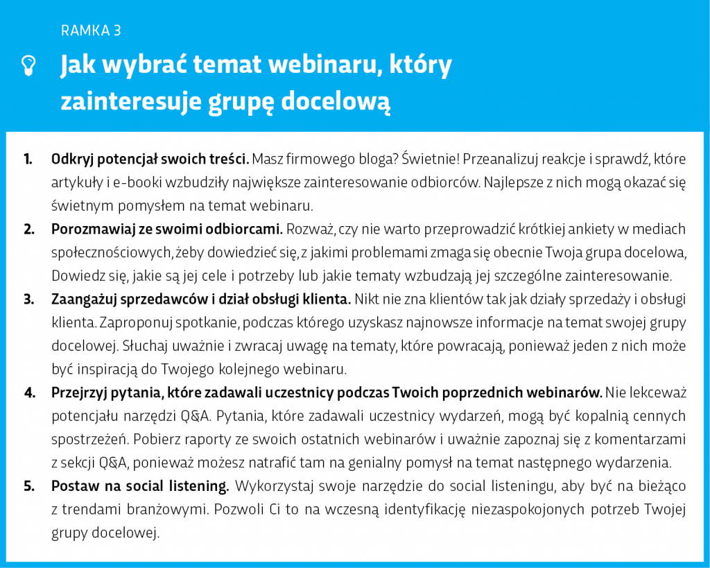 Jak wybrać temat webinaru, który zainteresuje grupę docelową jak-wybrac-temat-webinaru