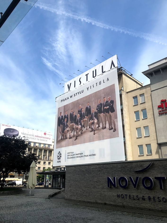 billboard Vistuli w centrum Warszawy