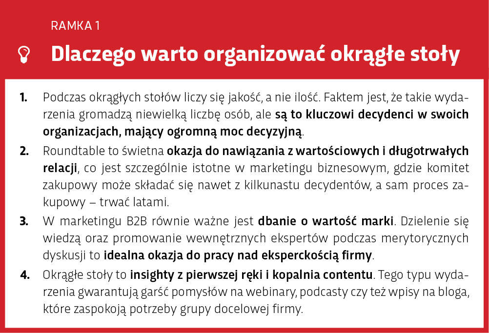 Dlaczego warto organizować okrągłe stoły