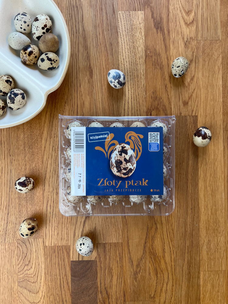 Opakowanie jaj przepiórczych Złoty Ptak