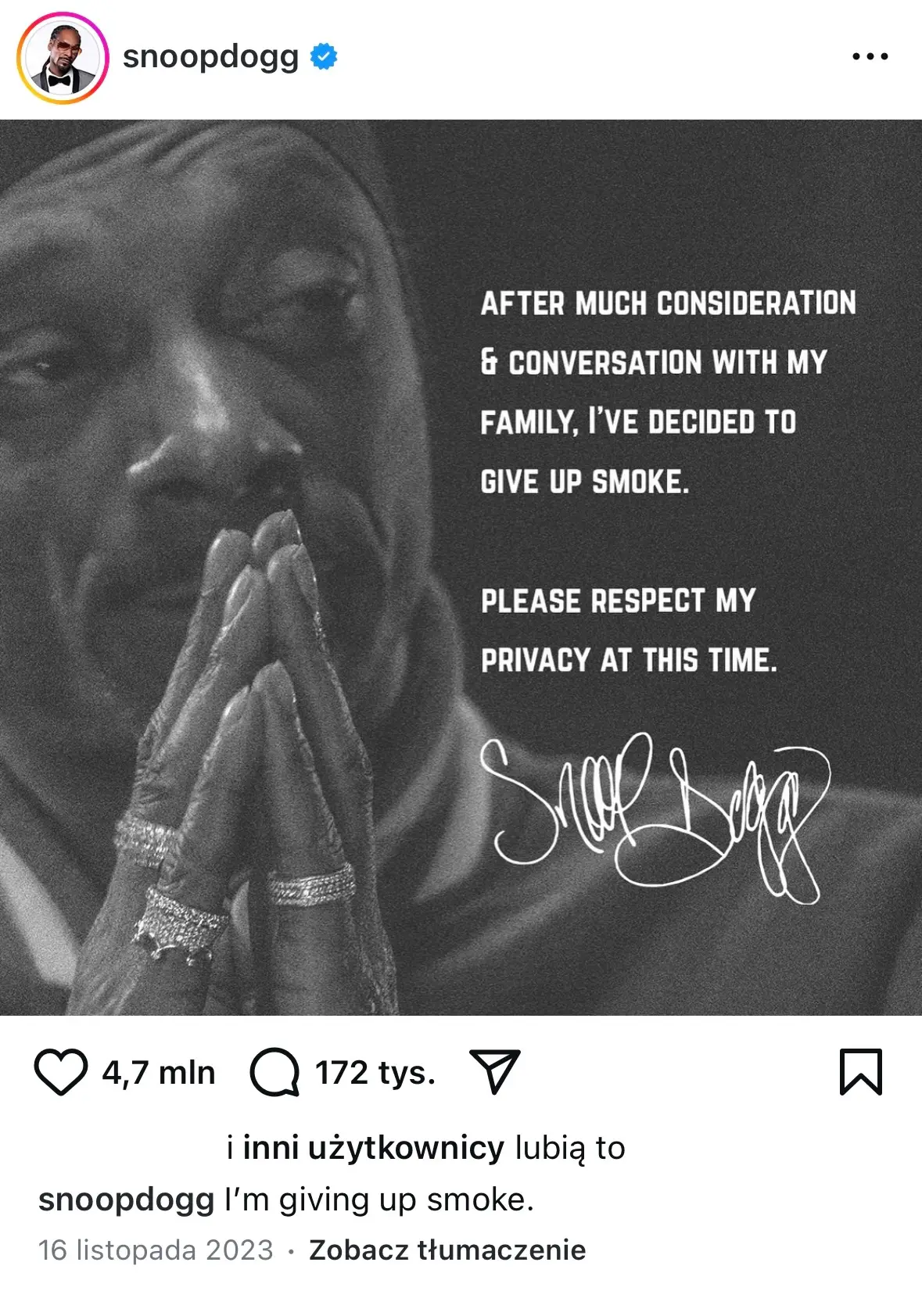 Real time marketing – Snoop Dogg