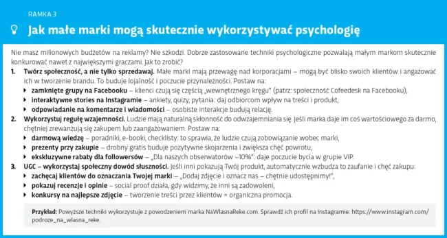Ramka jak małe marki mogą skutecznie wykorzystywać psychologię