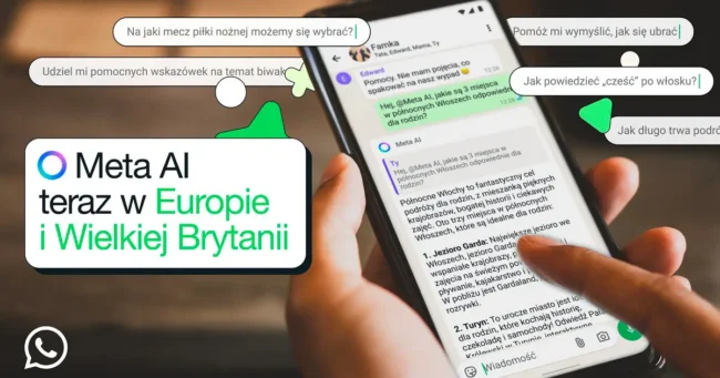 Meta AI wchodzi na rynek w Europie i Wielkiej Brytanii
