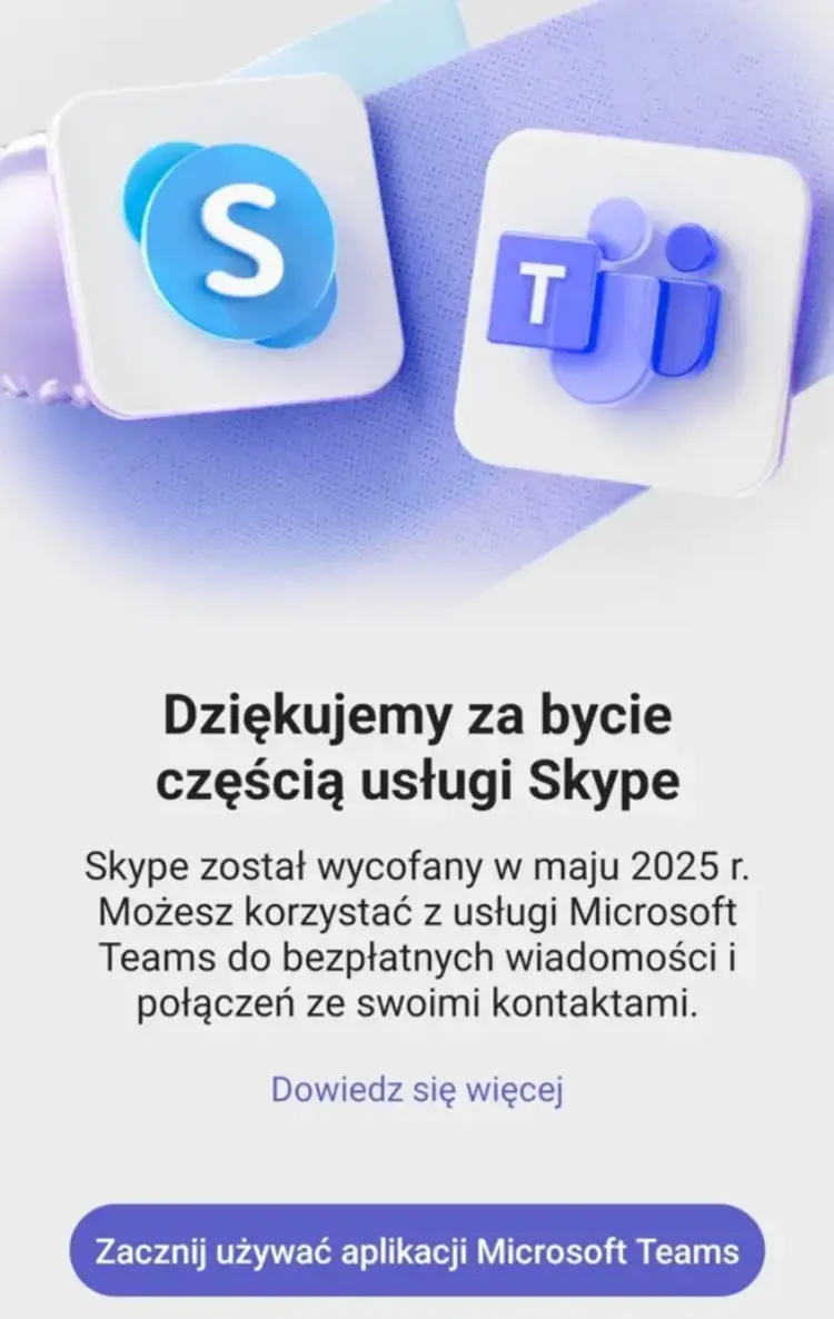 Koniec Skype