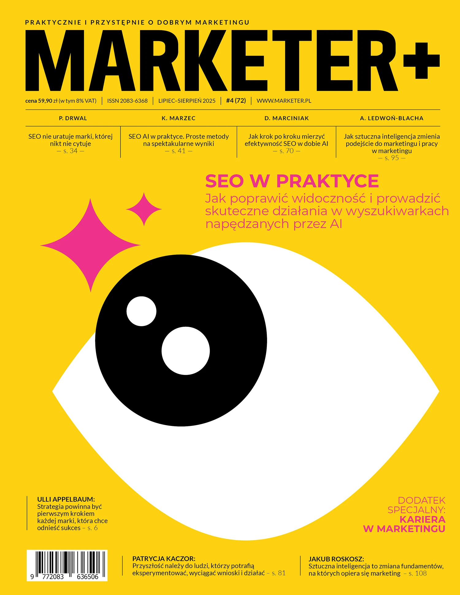 „Marketera+” nr 4 (72) 2025 – SEO w praktyce. Jak poprawić widoczność i prowadzić skuteczne działania w wyszukiwarkach napędzanych przez AI