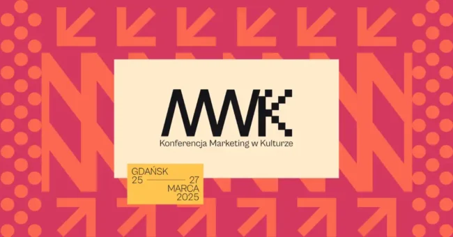 Grafika promująca konferencje Marketing w Kulturze