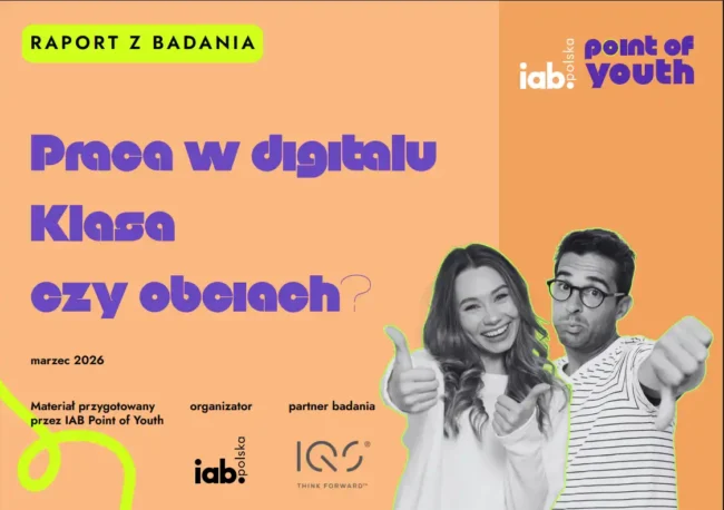 Grafika promująca raport z badania Praca w digitalu