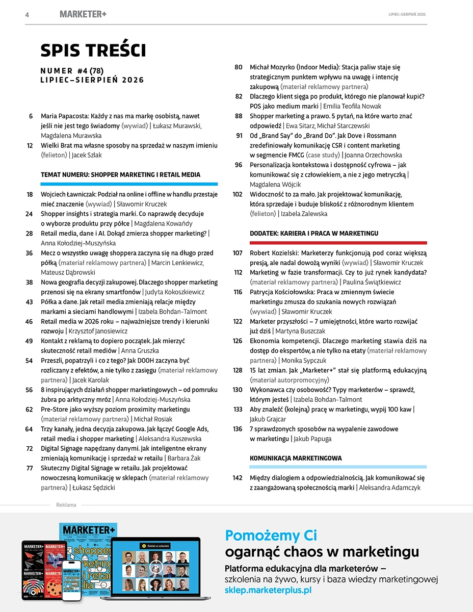 „Marketer+” nr 4 (78) 2026