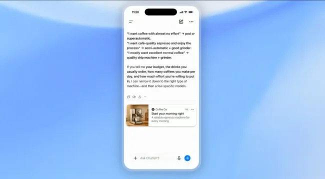 ChatGPT Ads 